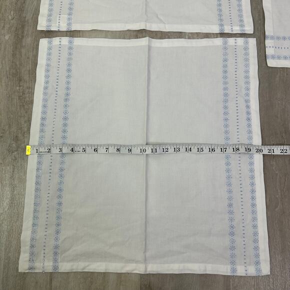 Crate & Barrel Snowflake Napkins (3) - Picture 4 of 5